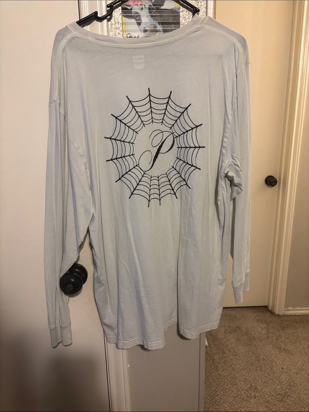 PINK Victoria's Secret White Crewneck Tee with Subtle Logo